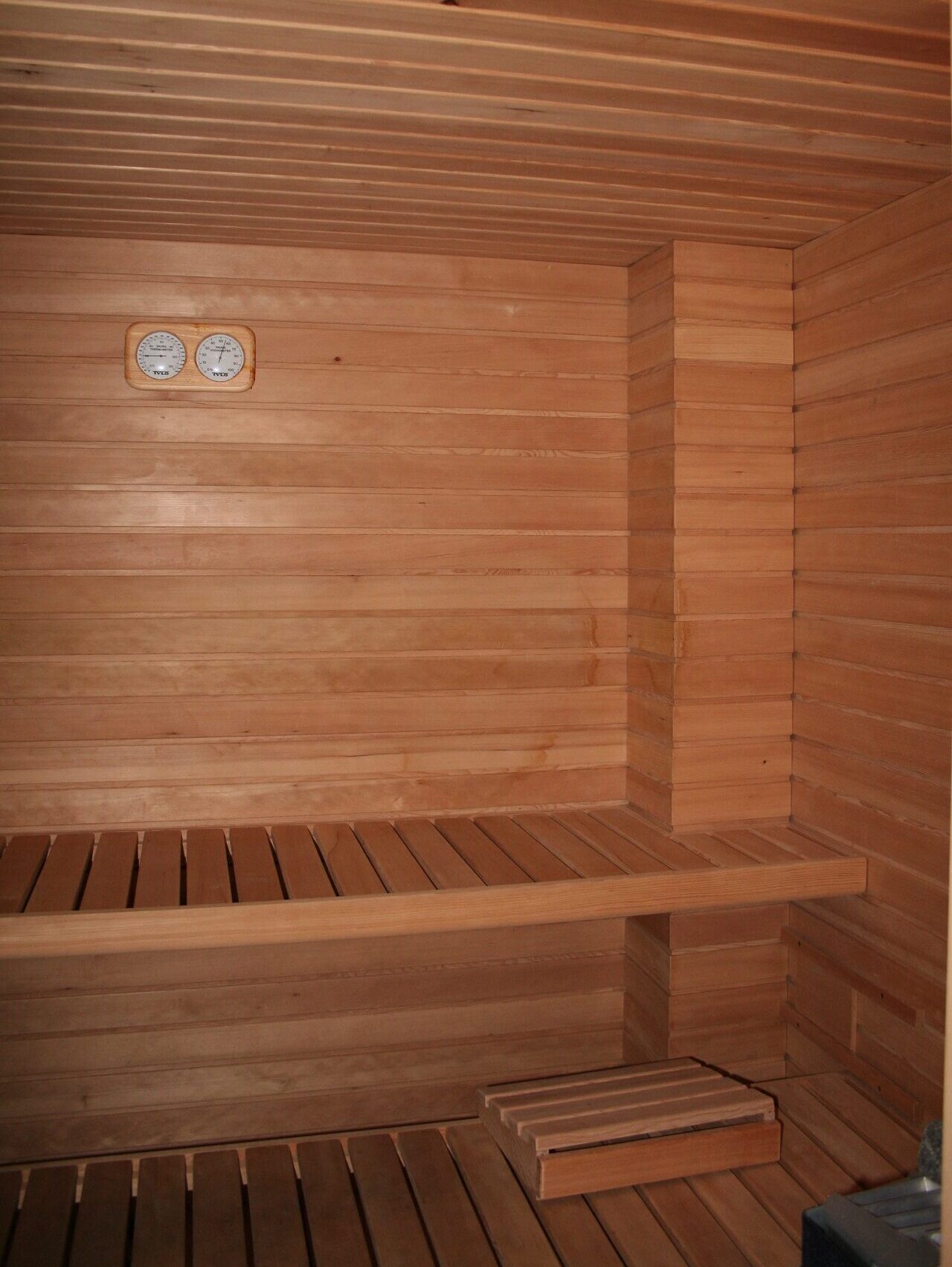 sauna in legno hemlock