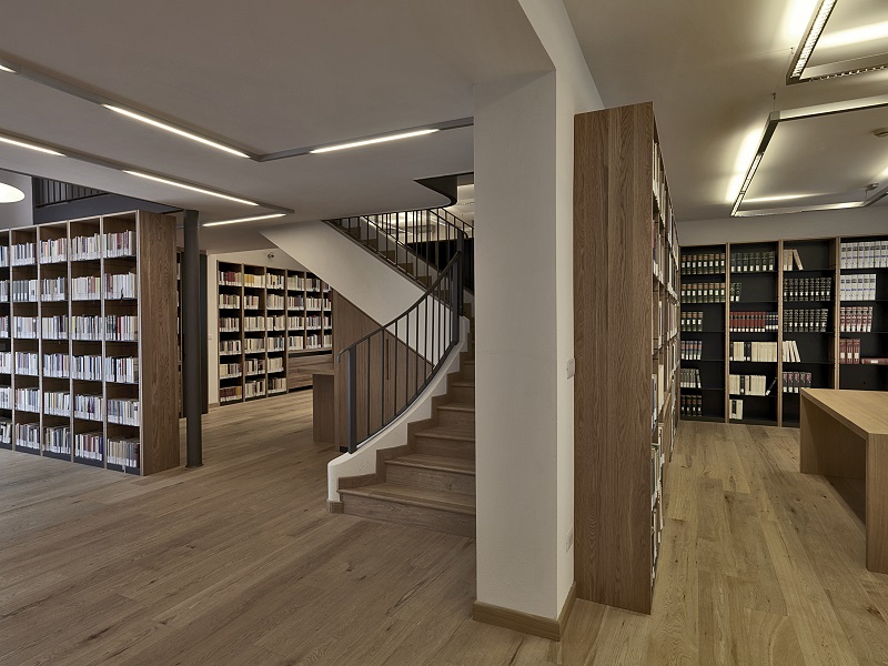 Libreria Rovere Massello Lamellare